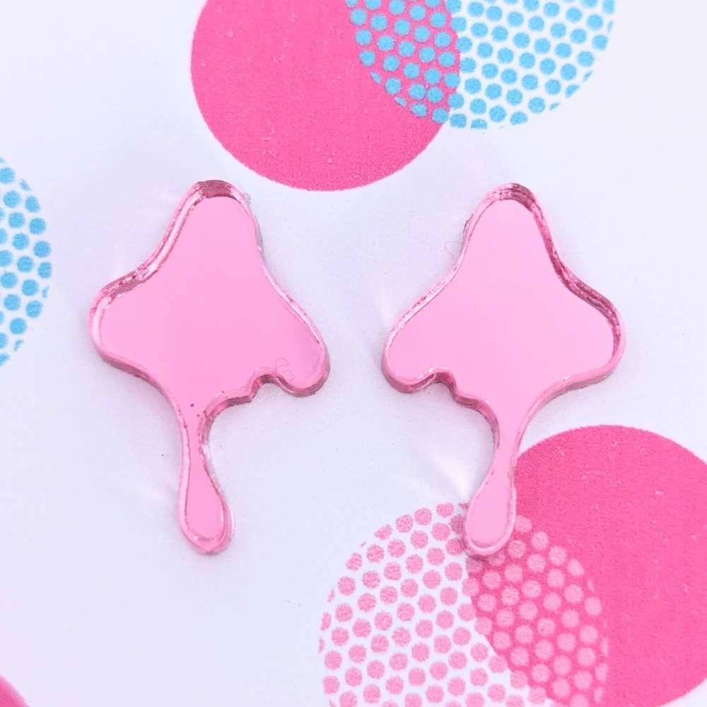 Mirror Drip Studs | Hypoallergenic - Picture 2 of 16
